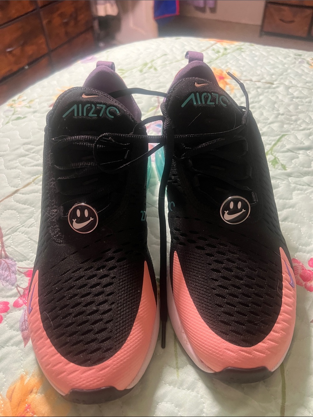 Nike Women’s Air270 Running Shoes - Black & Pink